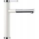 Grifo de cocina BLANCO LINEE-S BLANCO/CROMO. 518441. Blanco, extraible. Sobre encimera
